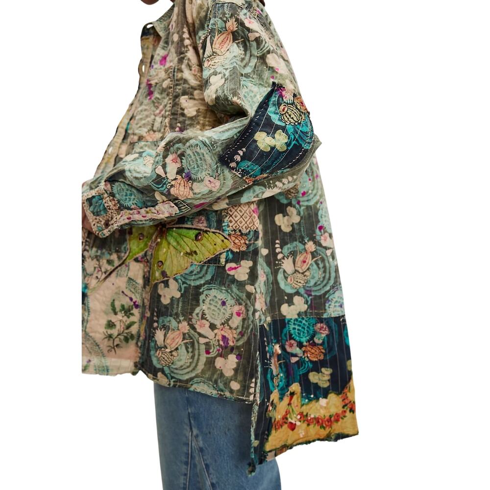 MAGNOLIA PEARL Waterlily Adison Workshirt Shacket One Size New with Tag SOO - Picture 4 of 16
